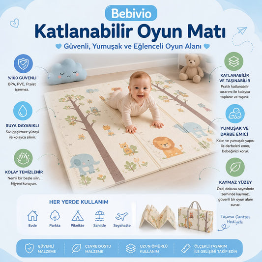 Bebivio Katlanabilir Oyun Matı