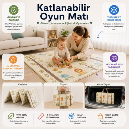 Bebivio Katlanabilir Oyun Matı