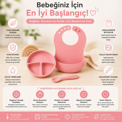 Bebivio Silikon Bebek Beslenme Seti