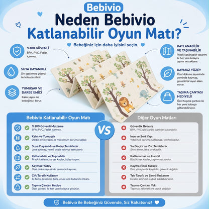 Bebivio Katlanabilir Oyun Matı