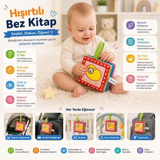 Bebivio Hışırtılı Bez Kitap