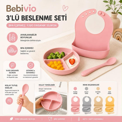 Bebivio Silikon Bebek Beslenme Seti